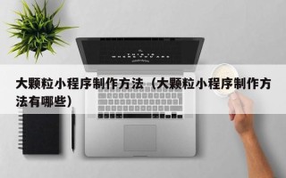灌云大颗粒小程序制作方法（大颗粒小程序制作方法有哪些）
